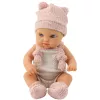 LEAN TOYS Bábika ružové oblečenie čiapka podbradník 18 cm
