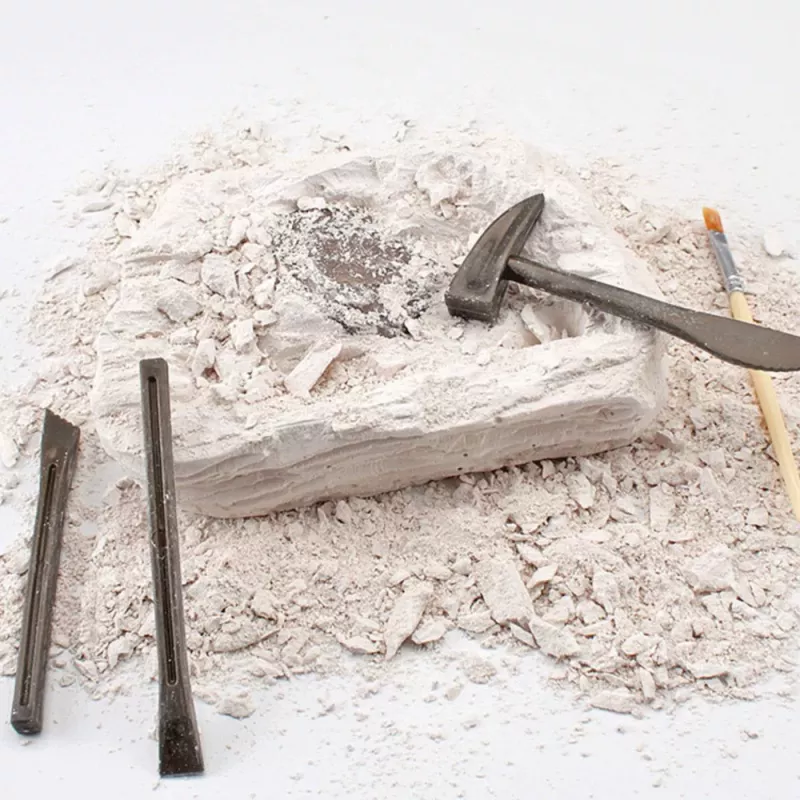 LEAN TOYS Paleontologická sada na vykopávanie sadrový blok nástroje