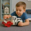 LEAN TOYS Cestný valec stavebný kovový otáčací valec svetlá zvuky