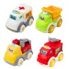 LEAN TOYS Sada mestských áut pre batoľatá, pohon, pohyblivé prvky, svetlá, zvuky