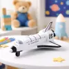 LEAN TOYS Kovová vesmírna loď Pull-Back otváracia biela