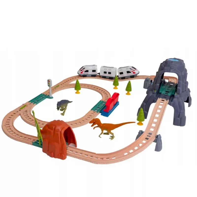 LEAN TOYS Dinosaur Park elektrický vlak so svetlami a zvukmi 76 cm