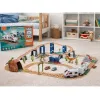 LEAN TOYS Elektrický interaktívny vlak s tunelom, vulkánom a dinosaurami, 95 cm