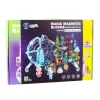 LEAN TOYS Magnetické vesmírne bloky guľová dráha svietiace postavičky 120 ks