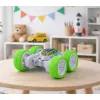 LEAN TOYS Diaľkovo ovládané akrobatické off-road auto 360° zelené 1:32