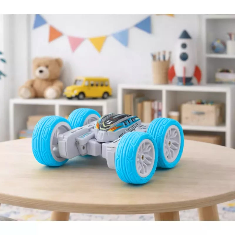 LEAN TOYS diaľkovo ovládané akrobatické off-road auto 360° modré 1:32