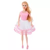 LEAN TOYS Ružová sada šatníka pre bábiky, šaty, topánky, doplnky