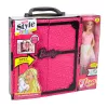 LEAN TOYS Ružová sada šatníka pre bábiky, šaty, topánky, doplnky