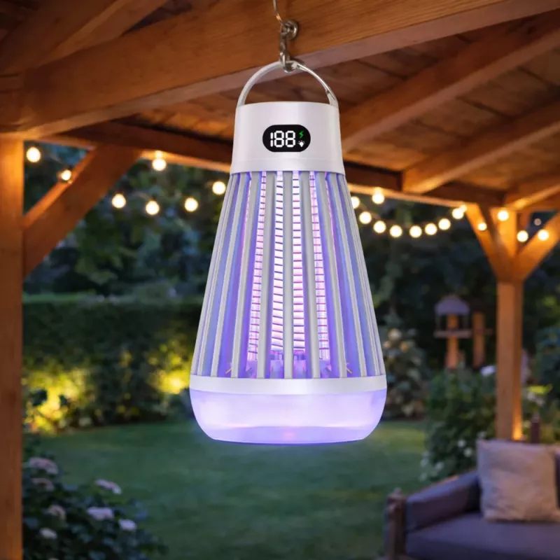 LEAN Elektrická lampa na komáre UV svetlo biela 20W 80m²