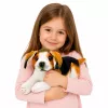 LEAN TOYS Plyšový beagle pes, plyšová hračka, mäkký pes, 25 cm