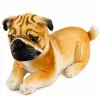 LEAN TOYS Plyšový mops pes plyšová hračka mäkký pes 25 cm