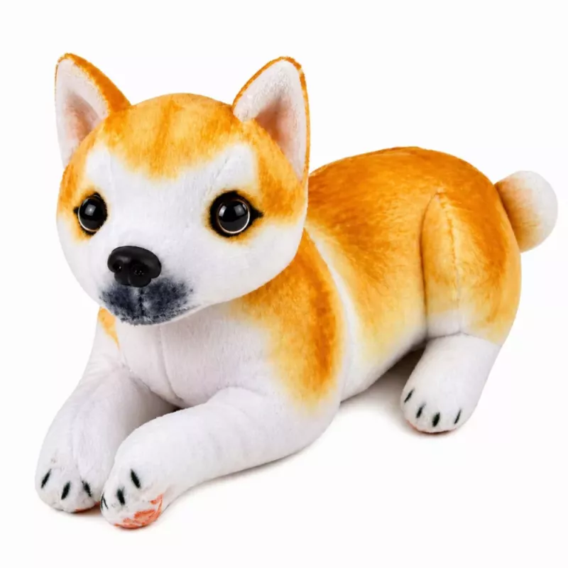 LEAN TOYS Plyšový shiba inu pes plyšová hračka mäkký pes 25 cm