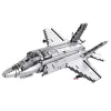 LEAN TOYS F-35 Lightning II bojové lietadlo stavebné kocky sivé 1490 dielov