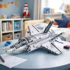 LEAN TOYS F-35 Lightning II bojové lietadlo stavebné kocky sivé 1490 dielov