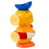 LEAN TOYS Interaktívna kúpacia hračka kačica s mlynčekom, prísavkami a lyžičkou