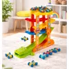 LEAN TOYS Krokodíl auto šmýkačka balance dráha 5 úrovní