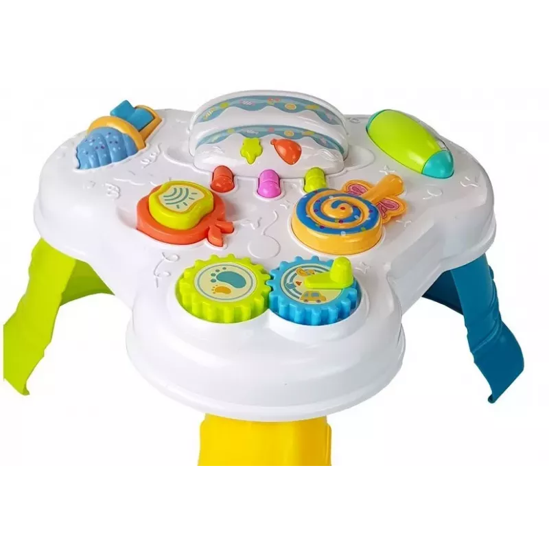 LEAN TOYS Vzdelávací stôl - sladkosti so zvukmi pre bábätká
