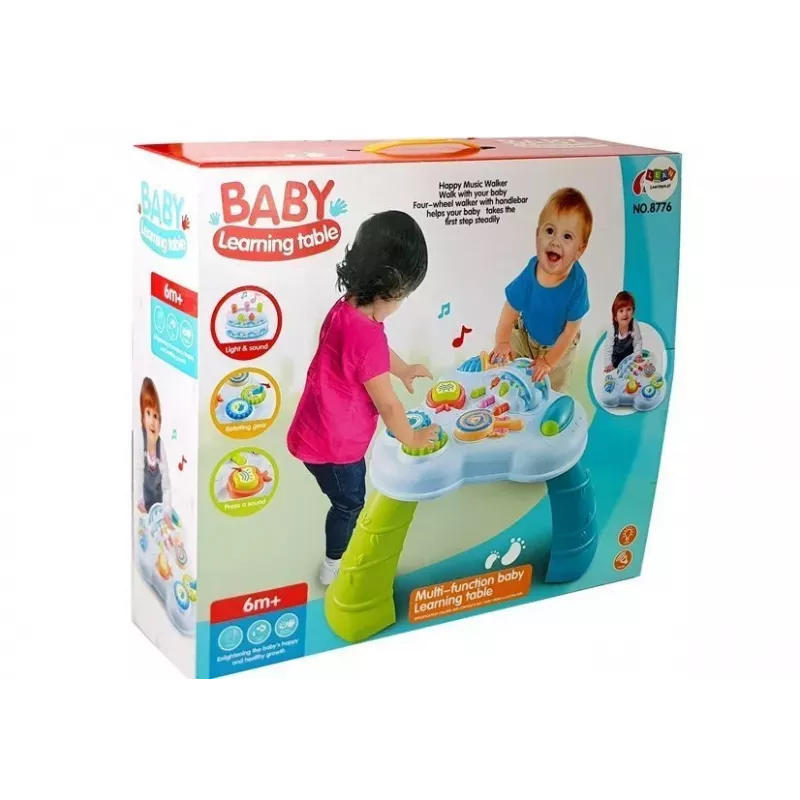 LEAN TOYS Vzdelávací stôl - sladkosti so zvukmi pre bábätká