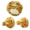 LEAN TOYS Plyšové mačiatko s vrtiacim chvostom a pískacím zvukom kľúčenka 9 cm