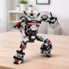 LEAN TOYS Kocky pretekárske auto robot 2v1 biela 320 dielov