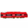 LEAN TOYS Metro vlak City Express s dverami, svetlom a zvukom, červená
