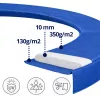 Lean pružinová ochrana pre trampolín modrá 244-252 cm 8 ft