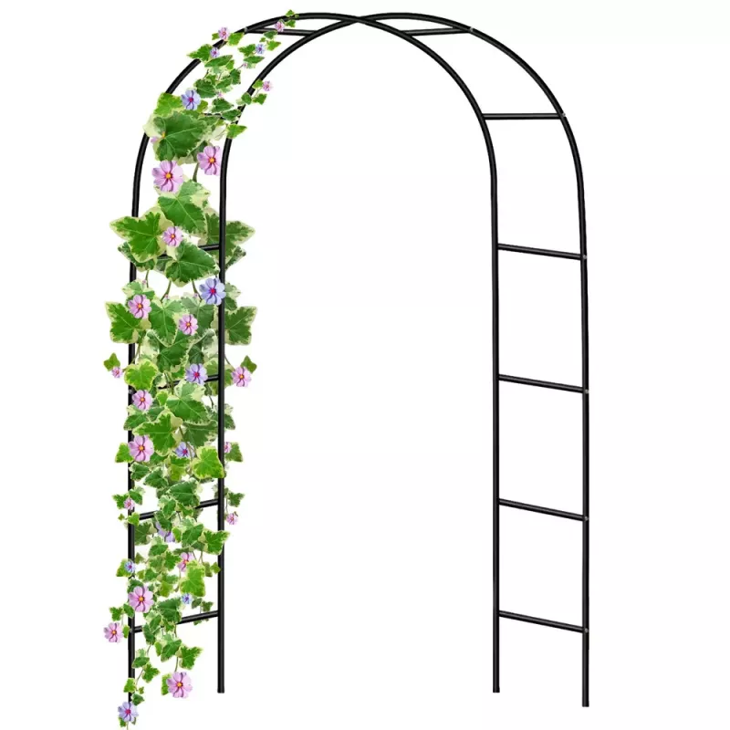LEAN kovová záhradná pergola pre rastliny, opora na popínavé rastliny, oblúk 240x140 cm