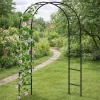 LEAN kovová záhradná pergola pre rastliny, opora na popínavé rastliny, oblúk 240x140 cm