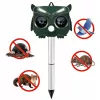 LEAN solárny plašič zvierat so senzorom pohybu, ultrazvukom a LED diódami