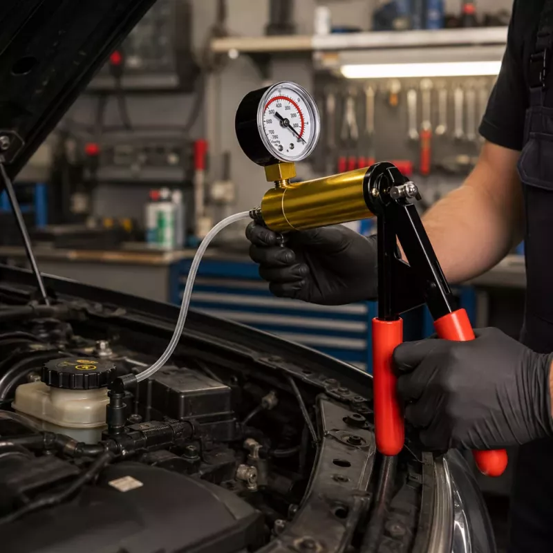 LEAN vákuová pumpa na brzdy s manometrom a kufríkom 120 ml