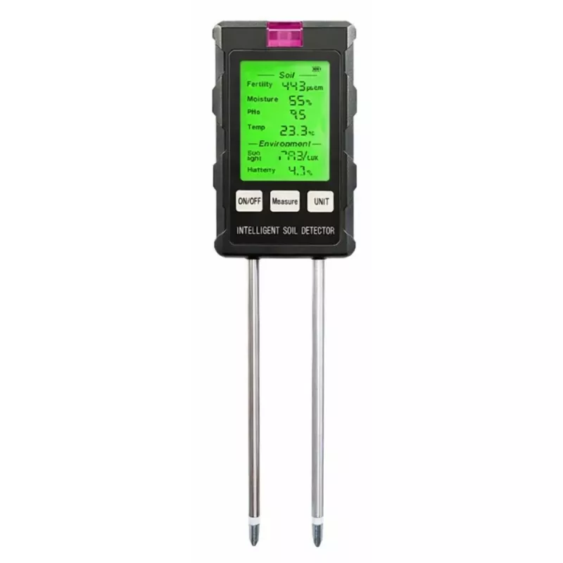 LEAN merač vlhkosti rastlín pôdny hygrometer 6v1 teplota svetlo PH