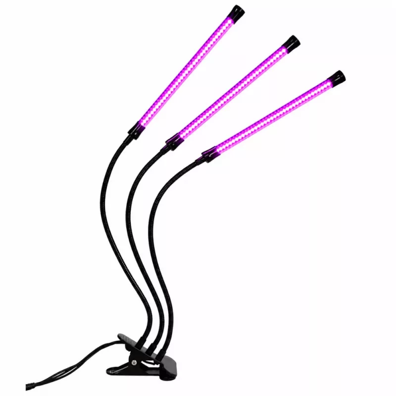 LEAN LED lampa na pestovanie a osvetlenie rastlín, trojitý modul, klip