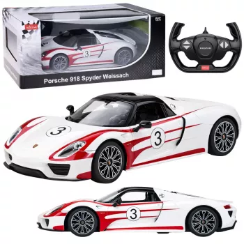 RASTAR Porsche 918 Spyder Performance diaľkovo ovládané RC auto biele 1:14