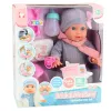 LEAN TOYS bábika s doplnkami na učenie na nočník, fľaša, nočník 35 cm