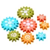 LEAN TOYS kreatívne geometrické puzzle mozaika ozubené kolieska 25 ks