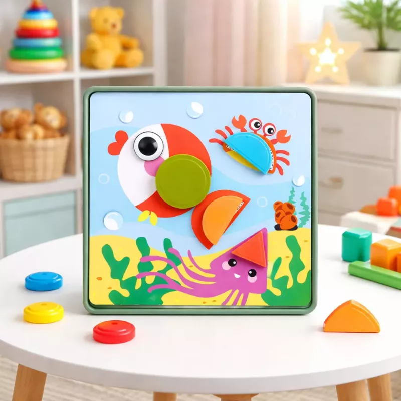 LEAN TOYS kreatívne geometrické puzzle mozaika vzdelávacia hračka 35 dielov