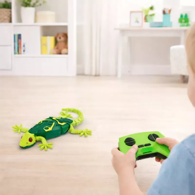 LEAN TOYS RC gekon jašterička chôdza po stene 360° zelená