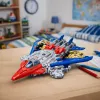 LEAN TOYS robot Fighter Combat 2 v 1 svetlá zvuky červeno-modrý 29 ks
