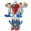 LEAN TOYS robot Fighter Combat 2 v 1 svetlá zvuky červeno-modrý 29 ks