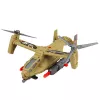 LEAN TOYS vojenská sada: armádny vrtuľník, tank, vznášadlo, základňa vojakov