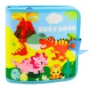 LEAN TOYS 3D filcová senzorická vzdelávacia kniha dinosaury