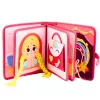 LEAN TOYS 3D filcová senzorická vzdelávacia kniha princezná ružová