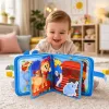 LEAN TOYS 3D filcová senzorická vzdelávacia kniha Noemova archa zvieratá