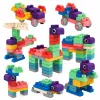 LEAN TOYS mäkké senzorické silikónové stavebnice farebné 80 ks
