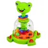 LEAN TOYS interaktívny žabí spinner s otáčajúcimi sa guľkami pre bábätká