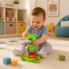 LEAN TOYS interaktívny žabí spinner s otáčajúcimi sa guľkami pre bábätká