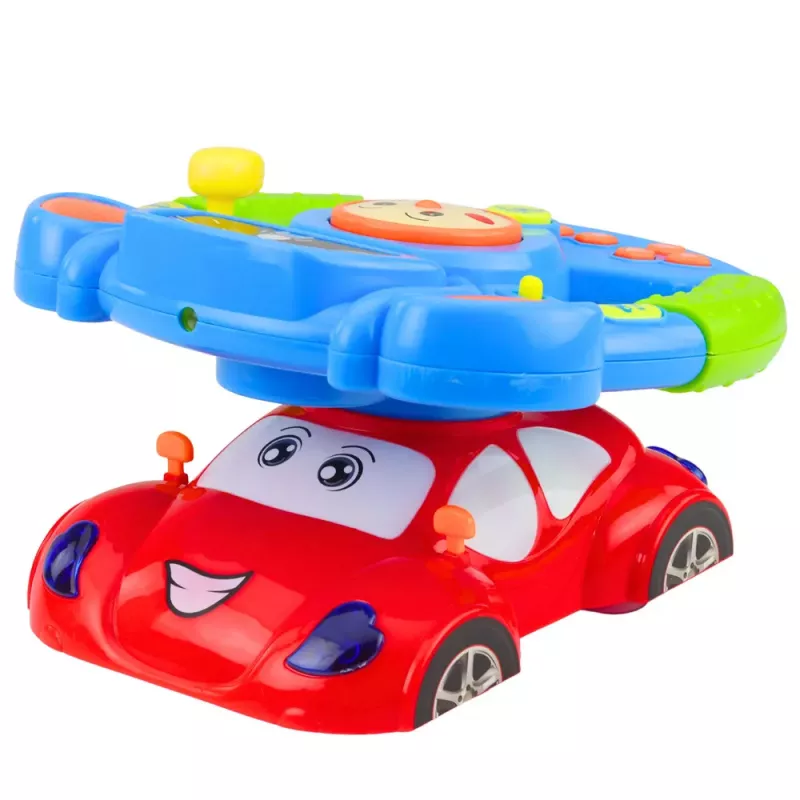 LEAN TOYS vzdelávací interaktívny hudobný simulátor volantu s projektorom