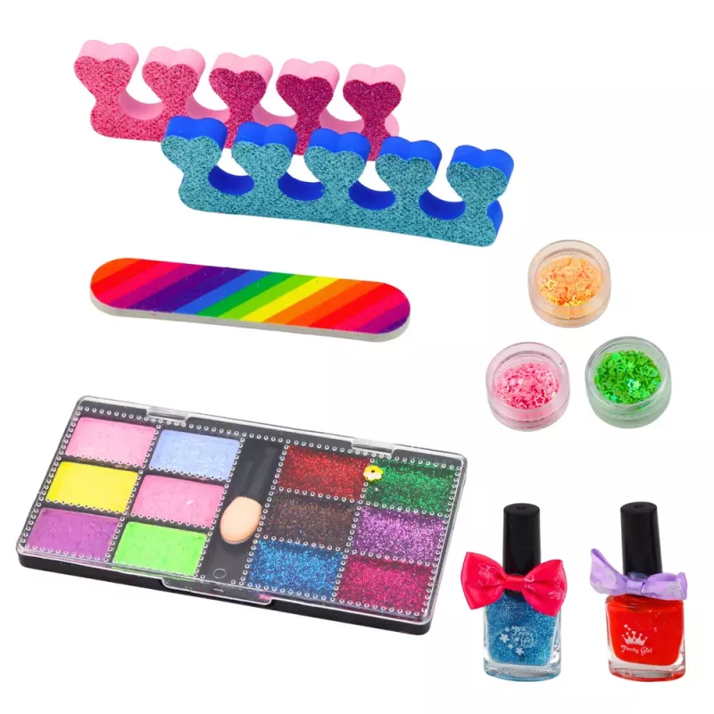 LEAN TOYS nechtová make-up beauty sada s nastaviteľnou taškou, doplnky, 20 dielov