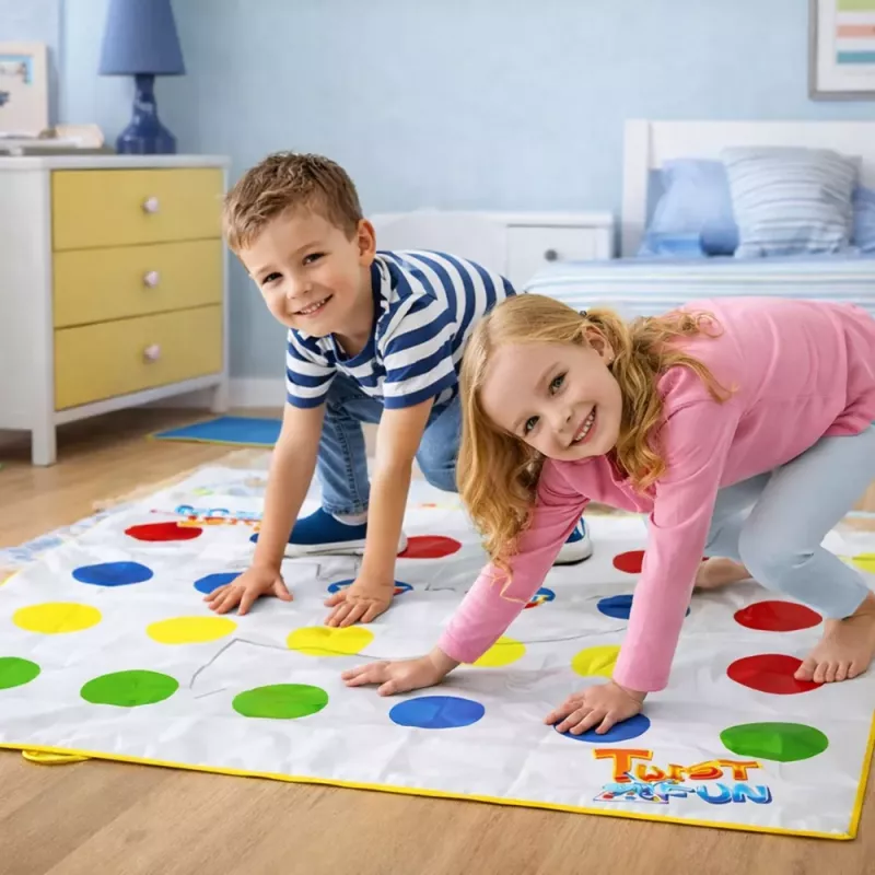 LEAN TOYS Family Twist Fun Mat Random Wheel arkádová hra