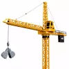 LEAN TOYS Diaľkovo ovládaný stavebný žeriav RC káblový 360° otáčanie 71 cm